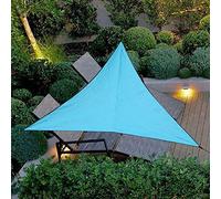 Waterproof Triangle Sun Shade Sail - Outdoor Canopy for Garden Yard Beach Pool Terrace Balcony - Beige 3.6x3.6x3.6m with Rope for Pergola Awnings