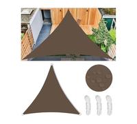 Waterproof Triangle Sun Shade Sail UV Protection for Garden Patio Balcony 8.6 x 8.6 x 8.6 m Includes Rope & D Ring Outdoor Canopy for Sun Protection