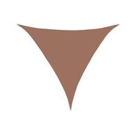 Waterproof Triangle Sun Shade Sail with Grommets 2/3/4/5m Colorful UV Protection Canopy for Balcony Patio Camping Wind Resistant Durable Shade Net (3x3x3m Brown)
