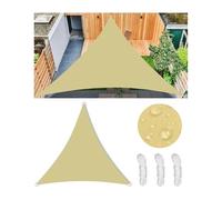 Waterproof Triangular e Sail UV Protect 98% Outdoor Sun Canopy for Garden Heavy-Du Nylon Cord & D-Rings Perfect for Patio Deck and Backyard 7.6x7.6x7.6M