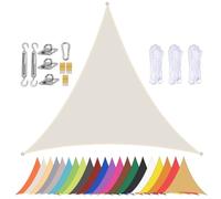 Waterproof Triangular Sail Canopy 4.5x4.5m for Garden & Patio - 90% UV Protection, Durable Eyelets, Perfect Sun Shade Solution for Outdoor Spaces