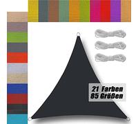 Waterproof Triangular Shade Sail 1.6x1.6x1.6m UV Protection 95% Balcony Canopy Outdoor Garden Awning Wind Resistant Patio Shade for Rain Protection