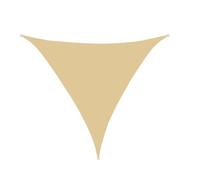 Waterproof Triangular Sun Shade Sail with Grommets 2/3/4/5m Colorful UV Protection Canopy for Balcony Camping Patio Durable Wind & Weather Resistant (3x3x3m Khaki)