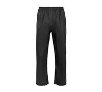 Men’s Lightweight Waterproof Trousers - Outdoor Trekking/Hiking Pants - Rain Proof, Breathable, Comfortable with Hook and Loop Adjustable Hems Black