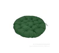 (Waterproof type---dark green, 70*70cm) Outdoor waterproof sunscreen Nordic bird's nest cushion round thick radar chair cradle hanging basket cushion