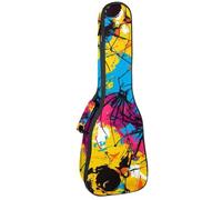 Waterproof Ukulele Case Bag, Durable 23" Ukulele Gig Bag with Storage and Handle - Aesthetic Skulls Spiders Spiderweb