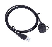 Waterproof USB Connector USB3 . 0 Female Male Meter Wire Plug Adapters Extension Cord Connector Panel Mount Extension Wire USB Aviation Connector for Industrial Equipment Data Transfer
