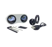 Waterproof USB Rechargeable Dynamic LED Tail Eye Headlight Demon Assembly Accessories Light - B2J4