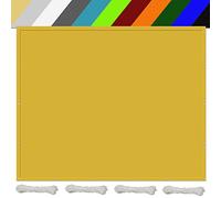 Waterproof UV Block 98% Sun e Sail 2x6.5m Outdoor Canopy Tarp with Free Rope - Ideal for Garden, Patio, Backyard, Cream Color