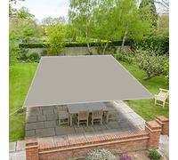 Waterproof UV Block 98% Sun Shade Sail Canopy 2x2.5m Rectangle with Metal Eyelets Every 50cm Outdoor Car Sunshade for Balcony Backyard Garden Free Rope Included Taupe