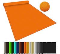 Waterproof UV Block Sun Shade Sail 6x9m Outdoor Patio Canopy Garden Sail Water Resistant Polyester Sunshade for Yard Lawn & Deck Bright Orange