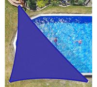 Waterproof UV Block Triangle Sun Shade Sail Canopy 5x5x7m - Dark Blue Patio Awning Outdoor Backyard Pergola Cover Water Resistant Sunshade for Gardens