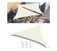 Waterproof UV Blocker Canopy - 98% UV Protection, Tear-Resistant Polyester, 3 Fixed Ropes for Outdoor Garden, Balcony, Pool & Terrace - Cream 5.6x5.6x5.6M