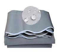 Waterproof UV Protect Retractable Patio ning Fabric Replacement (N) - 280g Polyester Sune Canvas with Valance for Yard Deck Balcony (2.45x3.35m)