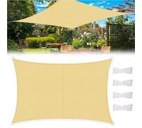 Waterproof UV Protection 3x4m Rectangle Sun Shade Canopy - Perfect for Garden Balcony Patio Camping & Outdoor - Sun Shelter