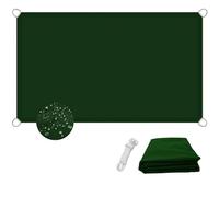 Waterproof UV Protection Rectangle Sun Shade Sail 8.5 x 10m Weather Resistant Outdoor Awnings with Fixing Kit Dark Green Canopy for Patios Gardens and Pools