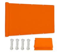 Waterproof UV Protection Sail Shade 1x1.2m - PES Fabric Sun Shelter for Garden Balcony Patio Terrace - Orange Outdoor Privacy Canopy Ideal for Greenhouse & Deck