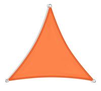 Waterproof UV Protection Shade Sail 8x8m - Garden Canopy with Fixing Kit for Outdoor Terrace Camping and Patio - Bright Orange Color