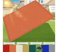 Waterproof UV Protection Sun Shade Sail 6m x 17m - 95% Shade Effect 180g/m² Oxford Fabric Ideal for Garden Camping Balcony Pool Carport - Orange Color