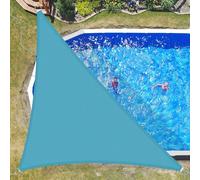 Waterproof UV-Resistant Blue Sun Shade Sail Canopy 4x4x5.7m Triangle Perfect for Outdoor Patio Backyard Pergola Awnings Garden Sun Protection