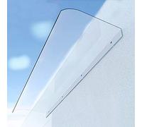 Waterproof UV-Resistant Clear Door Canopy - Windproof Design - Perfect for Porch, Terrace, Balcony, Entryway (50 x 120 cm) - Enhances Outdoor Space