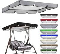 Waterproof UV Resistant Garden Swing Canopy Replacement Cover for 2 & 3 Seater Hammock Chairs -Outdoor Swing Seat Top 05249 * 185 * 18CM