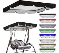 Waterproof UV Resistant Garden Swing Canopy Replacement - Fits 2 & 3 Seater Hammocks -Outdoor Swing Chair Cover 140x120x15cm Weather