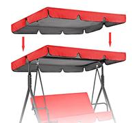 Waterproof UV Resistant Patio Swing Canopy Cover - Replacement Top for 2 & 3-Seater Outdoor Hammock Swing Chair - Weatherproof Protection for All Seasons