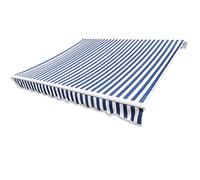 Waterproof UV Resistant Replacement Canopy for Outdoor Use Balcony Patio Garden 6 x 3 m Blue & White Durable Shade Cover for Sun Protection