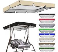 Waterproof UV Resistant Swing Canopy Replacement for 2 & 3 Seater ChairsOutdoor Hammock Cover Top for Garden Patio & Backyard - 190x132x15CM