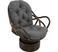 Waterproof UV Resistant Swivel Rocking Chair Cushion - Durable Wicker Rattan Seat Pad for Indoor & Outdoor Furniture - Stylish Home Decor Accessory for Comfort & Style