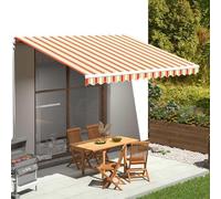 Waterproof UVResistant Retractable Patio Canopy Replacement Fabric 4x3.5m (13x11.5ft) for Deck Balcony Yard and ShopDurable Ox Cloth Covering