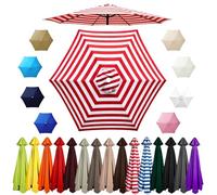 Waterproof UVResistant Umbrella Canopy Replacement 10ft Yellow Fabric for Patio Garden Beach Fits 2.0m to 4.0m Frames Durable Outdoor Shade Cover