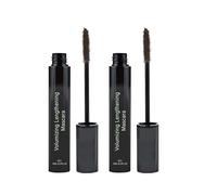Waterproof Volumizing Mascara, 4D Silk Fiber Lash Brown Mascara, Long-Lasting, No Clumping, No Smudging, Natural Look for Thick Full Curling Eyelashes (2)