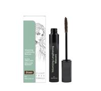 Waterproof Volumizing Mascara, 4D Silk Fiber Lash Brown Mascara, Long-Lasting, No Clumping, No Smudging, Natural Look for Thick Full Curling Eyelashes (1)