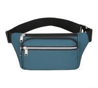 Waterproof Waist Bag 27cm Large Capacity Oxford(C) | 4-layer waterproof, wear-resistant oxford, 27x13x3cm size, keeps items dry in rain, durable construction