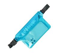 Waterproof Waist Pouch - 22cm Phone Storage Bag, 3-Layer Sealed Pack, Secure Buckle Closure, Adjustable Strap Waterproof Pouch With High Capacity Protection | Team, blue, Se référer au descriptif