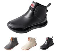 Waterproof Walking Boots Short Ankle Wellies Lightweight Fashion Women Safety Work Boots Lightweight Fashion Waterproof Antislip Ankle Rain Boot Wide Fit Walking Yard Boot