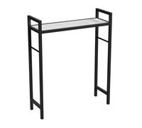 Waterproof Wall-Mounted Bathroom Shelf - Minimalist Black Rock Panels Space-Saving Design for Toilets Easy to Clean 60x25x105 cm Stylish Bathroom Storage Solution
