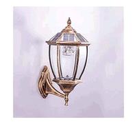 Waterproof Wall Sconce Light Fixture Retro Smart Light Control Three-Color Dimmable Solar Outdoor Aluminum Alloy Waterproof Wall Lamp for Villa Courtyard Porch Lighting