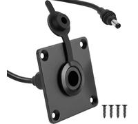 Waterproof Wall Socket Passthrough for Starlink Mini, Aluminum Panel-Mount Female Connector 12V/5A DC 5.5x2.1 Power Socket，Sarlink Cable Socket Fits for RV, Camper, Boat, Motorhomes, Battery Box