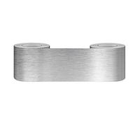 Waterproof Wallpaper Border Children's Room Silver Brushed Removable Waistline Wall Sticker Baseboard PVC Decorative Border for Bathroom Living Room Kitchen 5cm X 500cm