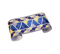 Waterproof Wallpaper Border Children's Room Yellow and Blue Contrast Removable Waistline Wall Sticker Baseboard PVC Decorative Border for Bathroom Living Room Kitchen 10cm X 300cm