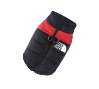 Waterproof Warm Dog Clothes Pet Coat Winter Vest Padded Zipper Jacket Dog Clothing For Small Medium Big Dogs Outfit(Red,M)