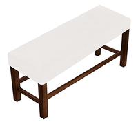 Waterproof Washable Dining Bench Cover, Removable Elastic Slipcover for 60-85cm Benches, Stretch Polyester Spandex Furniture Protector