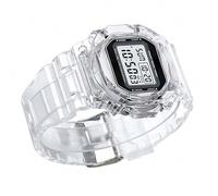 Waterproof Watch Unisex LED Light Transparent Wristwatch