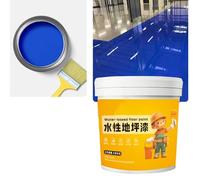Waterproof Water-Based Epoxys Floor Paint,300g Concrete Floor Paint with Brush,Quick Dry Anti-Slip Concrete Floor Paint for Home Garage Blue