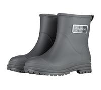 Waterproof Wellington Boots Women's Men's Half Height Ankle Boots Non-Slip Rain Boots Hiking Flat Wellington Boots Safety Riding Shoes Comfortable Chic Elastic Rain Boots Waterproof, A3 Grey, 7 UK