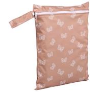 Waterproof Wet Dry Bag Foldable Wet Bag with Zipper Reusable Diaper and Swimsuit Storage for Swimming Camping Trip(colour-1-butterfly)