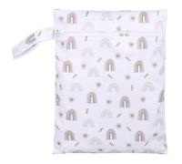 Waterproof Wet Dry Bag Foldable Wet Bag with Zipper Reusable Diaper and Swimsuit Storage for Swimming Camping Trip(colour-1-rainbow)